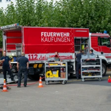 Blaulicht Familie zeig sich